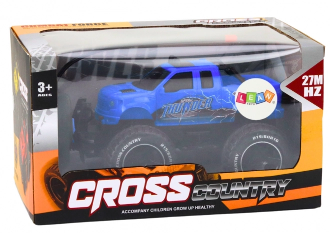 Wyścigowy Monster Truck zdalnie sterowany 1:18 – niebieski