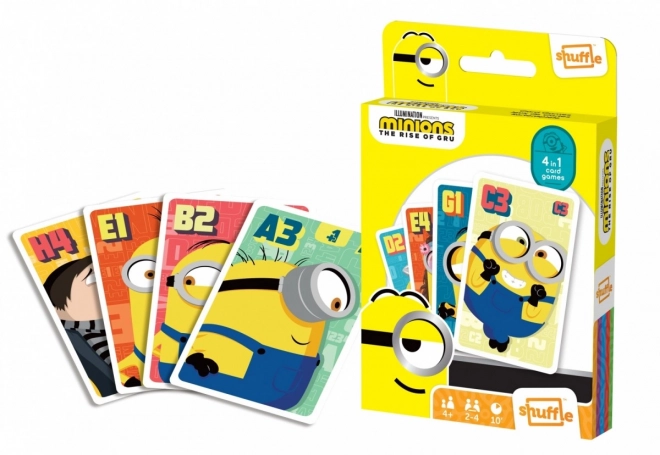 Gra karciana Shuffle Fun 4 w 1 Minions: Wejście Gru