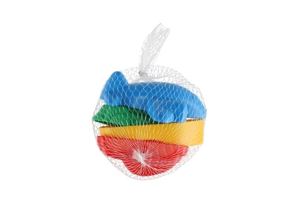 Foremki Babki do piasku 4szt. plastikowe pojazdy w siatce 12m+