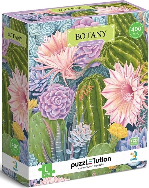 DODO Puzzle Botanika: Kaktusy i Sukulenty 350 elementów