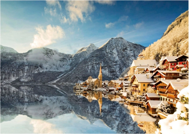 Educa Puzzle Zima w Hallstatt 1500 elementów