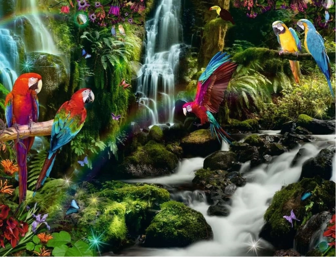 Ravensburger puzzle Papugi w raju 2000 elementów