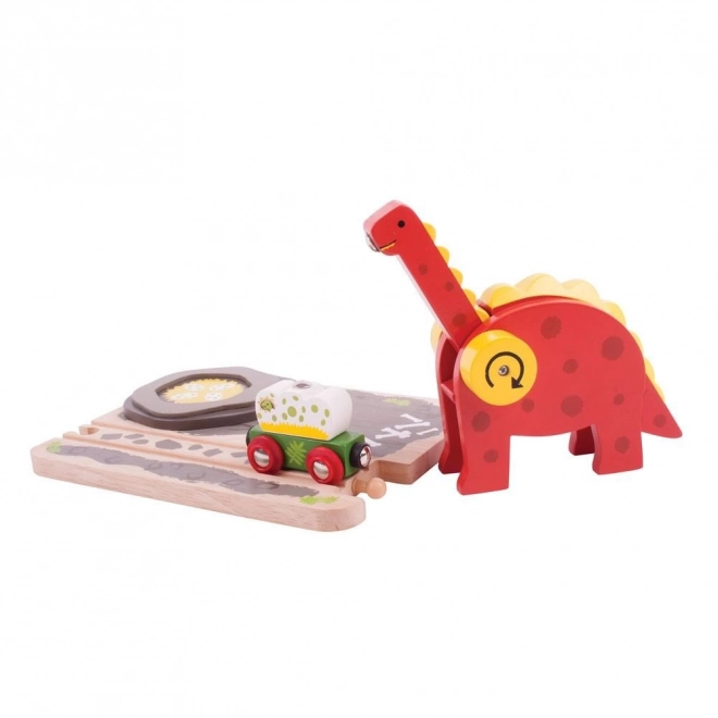 Bigjigs Rail Dinozaurowy Żuraw