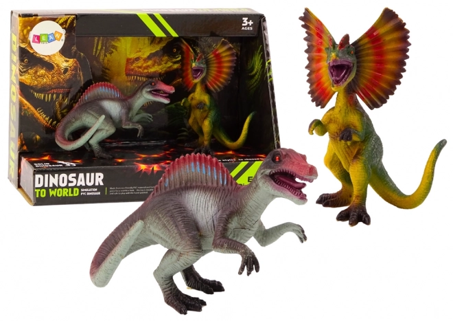 Figurki dinozaurów Spinosaurus Dilophosaurus Zestaw 2el