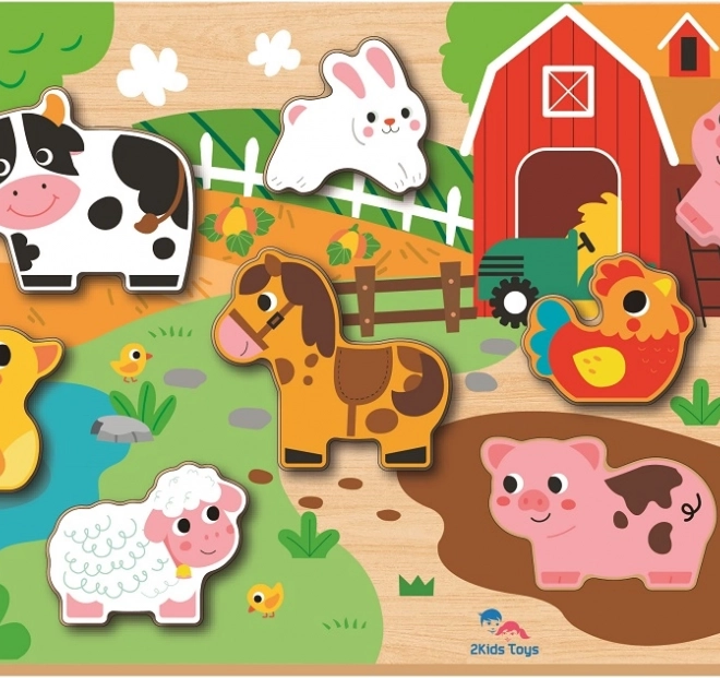 Układanka Farma dla dzieci od 2Kids Toys