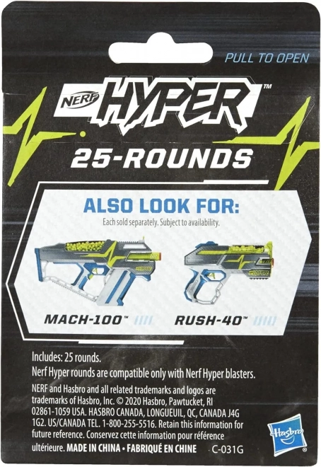 Nerf Hyper 25 nabojów Boost Refill F0576