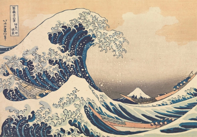 Puzzle 1000 szt. - Hokusai: Wielka fala