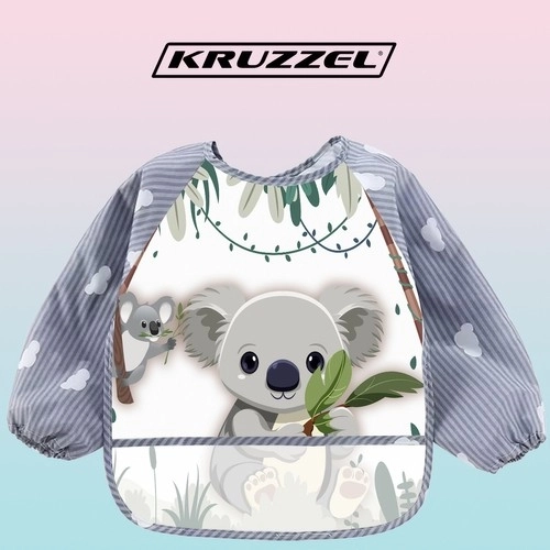 Kruzzel śliniak/fartuch z rękawami 22255