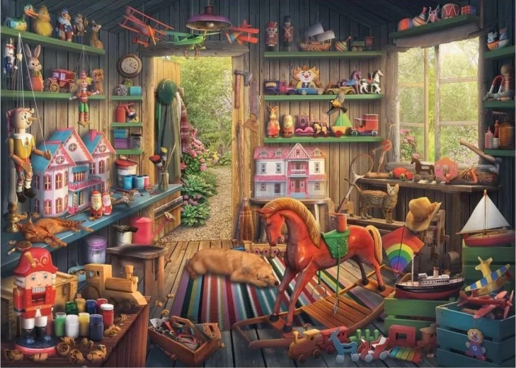 Puzzle Nostalgiczne zabawki 1000 elementów RAVENSBURGER