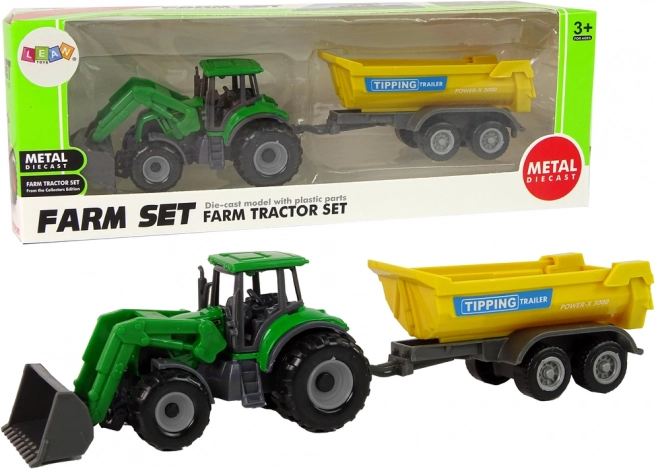Pojazd rolniczy Traktor z przyczepą D Green