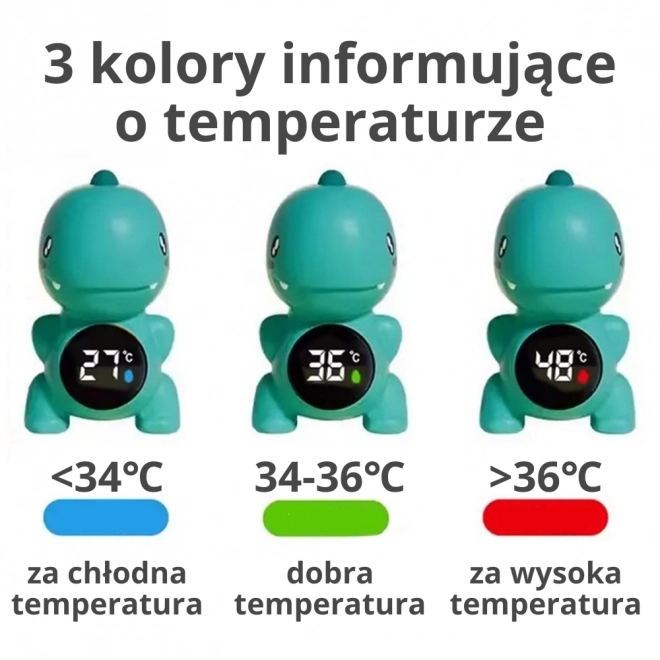 Dziecięcy termometr do wody w kształcie dinozaura