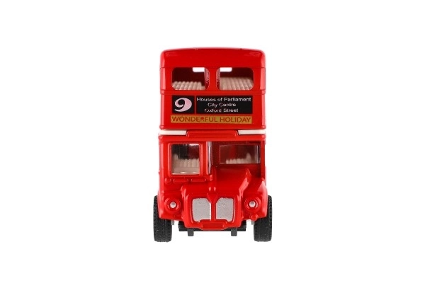 Czerwony piętrowy autobus Londyn 12 cm