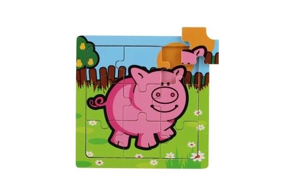 Mini puzzle Moje pierwsze zwierzątka - 9 elementów