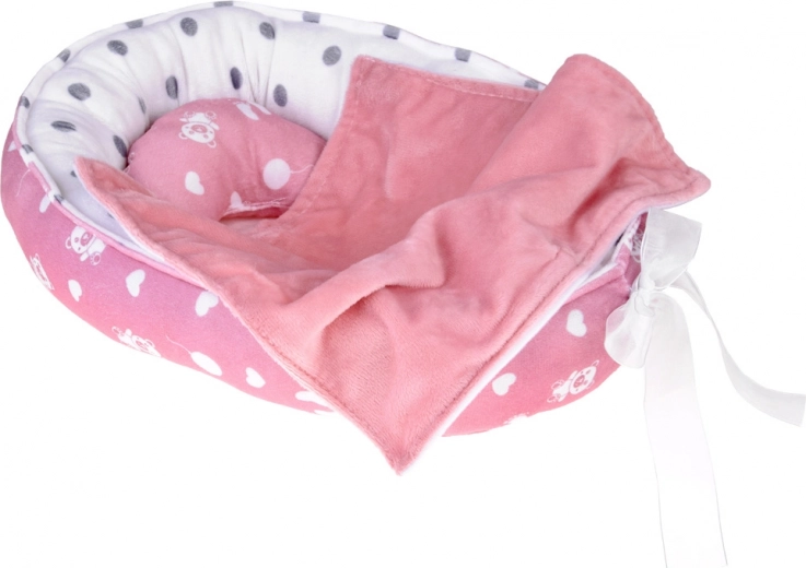 Mięciutkie gniazdko z poduszeczką i kocykiem