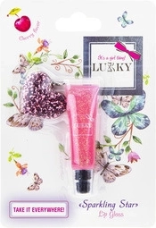 Błyszczący błyszczyk do ust Lukky o smaku wiśniowym