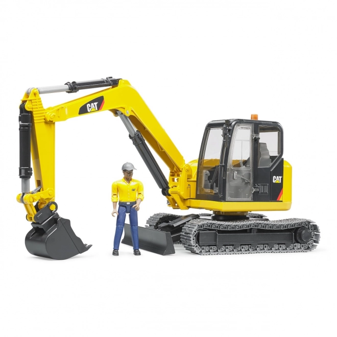 Bruder Minikoparka CAT z figurką
