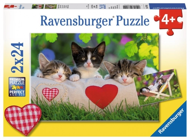 Puzzle 2x24 Kociątka