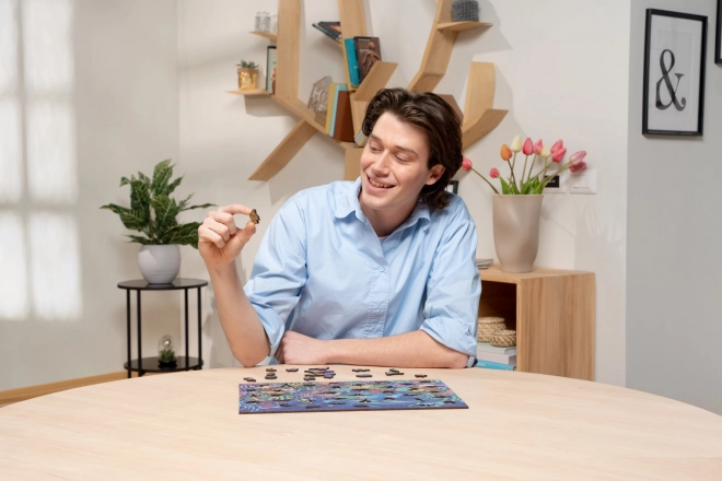 Drewniane puzzle magiczny las 500 elementów