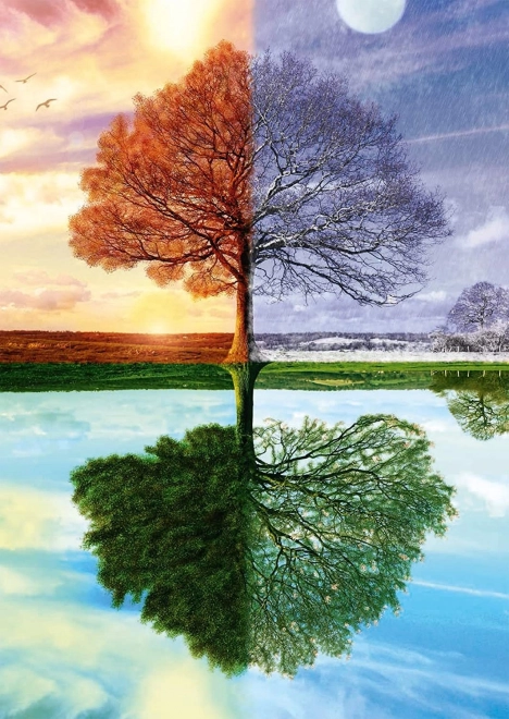 Puzzle Drzewo czterech pór roku 500 elementów