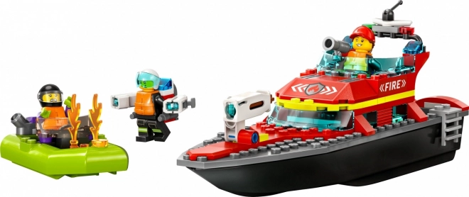LEGOae City 60373 Łódź ratunkowa straży pożarnej i ponton