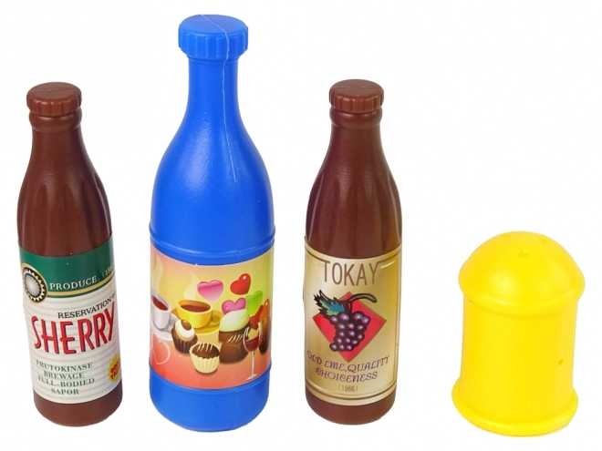 Zestaw plastikowej żywności 30 szt. z owocami i frytkami