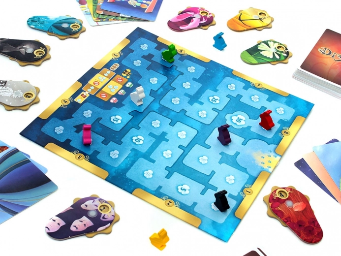 Płynna rozgrywka z planszą i żetonami