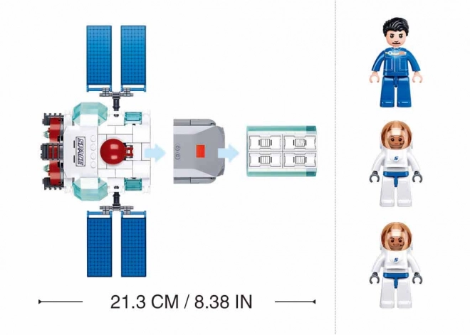 Zestaw Budowlany Moduł Podłączający Space Station Dream