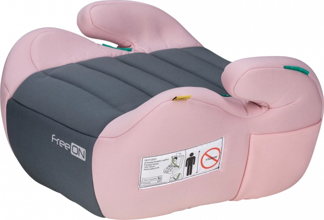 FreeON Siedzisko Booster Comfy i-Size 125-150 cm, Różowo-szary