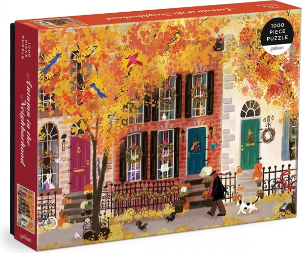 Puzzle GALISON Jesień w sąsiedztwie – 1000 elementów