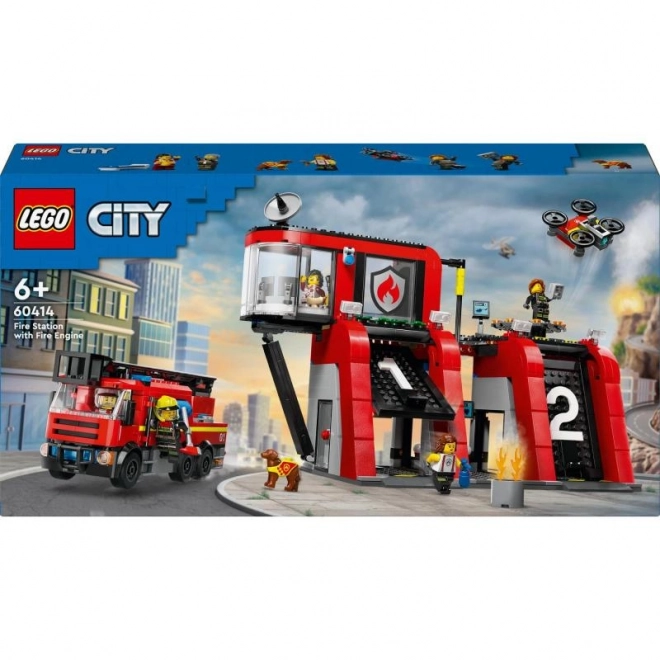 LEGO2 City 60414 Strażnica z wozem strażackim
