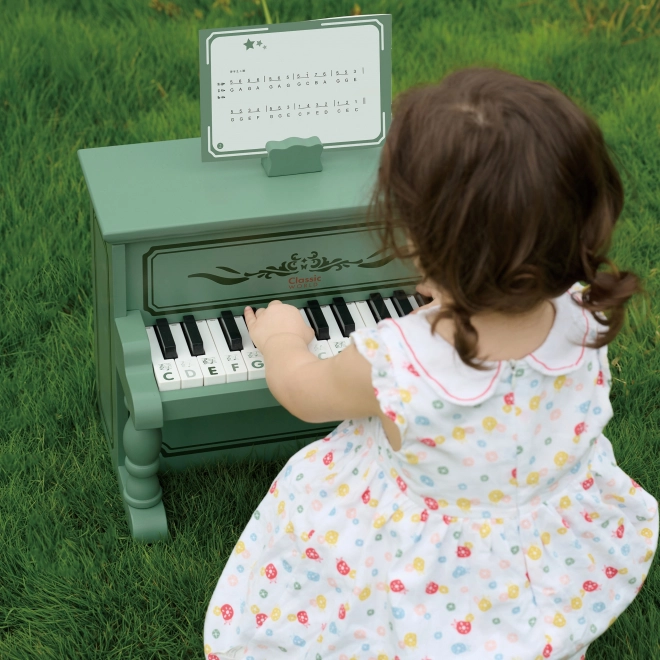 Drewniane pianinko Classic World z podręcznikiem