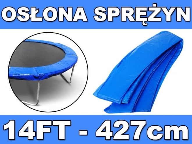 Ochronny kołnierz na sprężyny do trampoliny ogrodowej 427 cm (14 ft) – niebieski