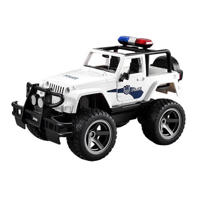 Zdalnie sterowany samochód 1:12 Double Eagle (biały) Jeep (Policja) E550-003