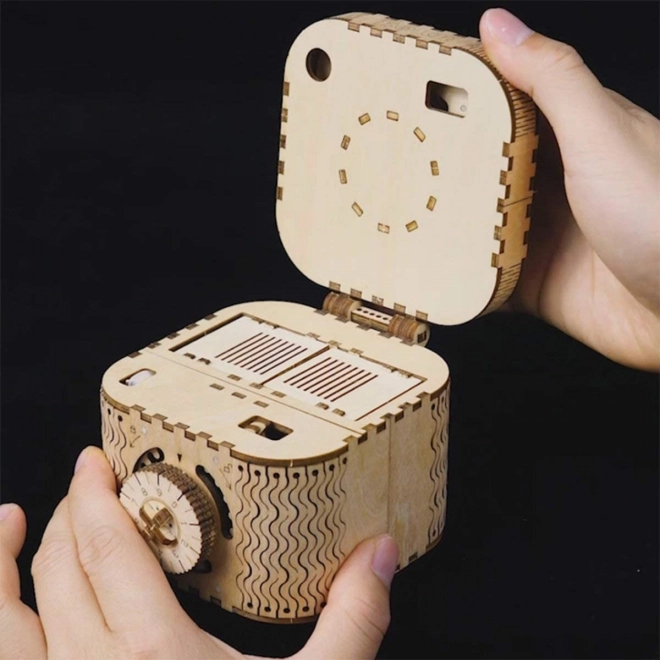 RoboTime 3D drewniane mechaniczne puzzle Szkatułka
