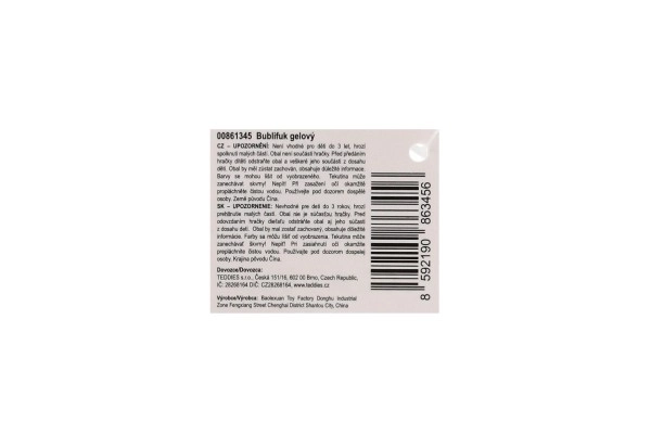 Mini bąbelki 5 ml żelowe białe ślubne 10,5cm