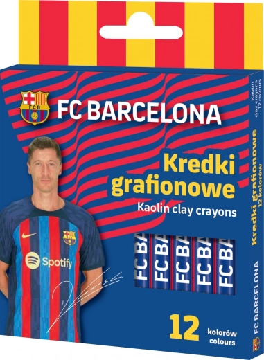 Kredki woskowe FC BARCELONA ASTRA, 12 szt.