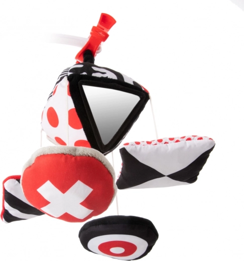 Kontrastowe kolory i lusterka dla rozwoju wzroku