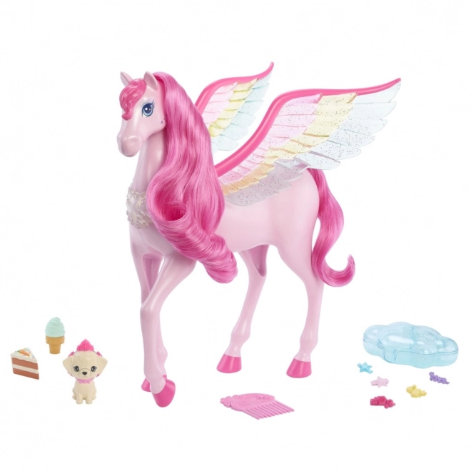 Figurka Barbie magiczny Pegaz ze światłami i dźwiękami