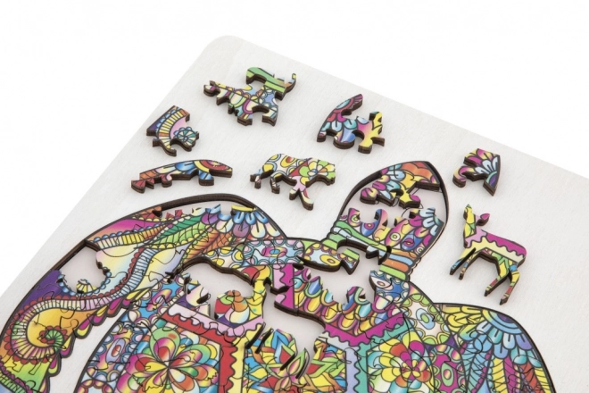 MOXY Puzzle konturowe żółw 130 elementów