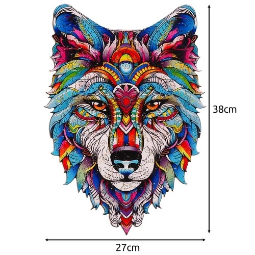 Drewniane puzzle kruzzel Wilk