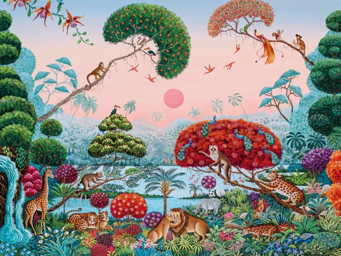 Puzzle Egzotyczny ogród 1500 elementów