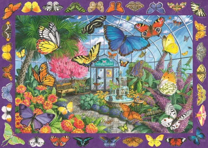 Puzzle Królestwo motyli 1000 elementów