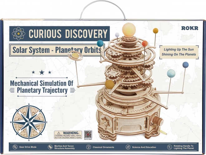 RoboTime 3D drewniane mechaniczne puzzle Planetarium
