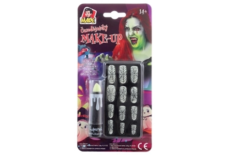 Dodatek halloweenowy: Świecąca szminka i paznokcie