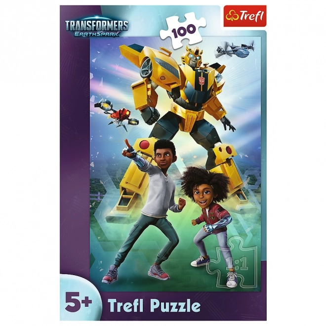 Puzzle 100 elementów Zespół Transformers