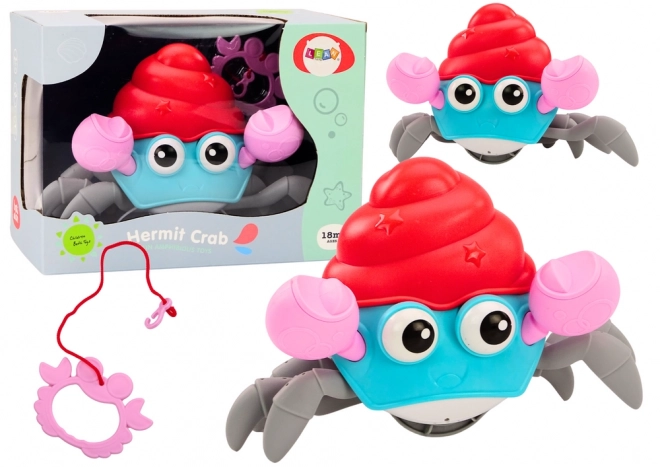 Skręcany kolorowy krab chodzący interaktywny