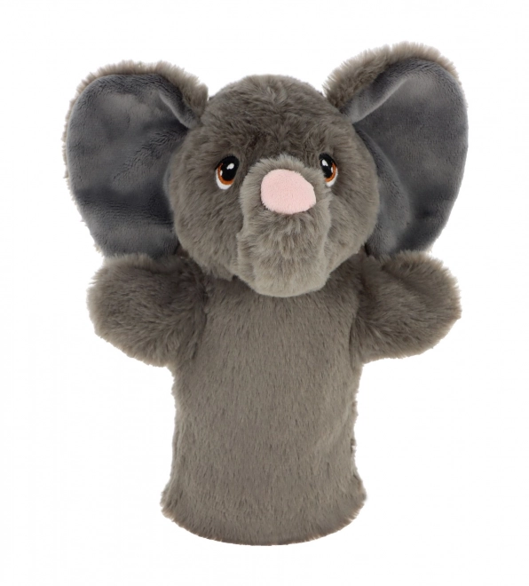 Keel Toys SE3076-6 Keeleco Słoń - eko pluszowy pacynka na rękę 27 cm