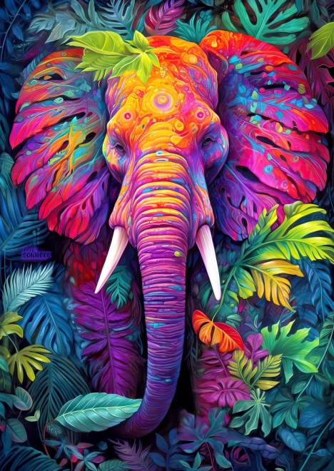 ENJOY Puzzle Maskowany słoń 1000 elementów