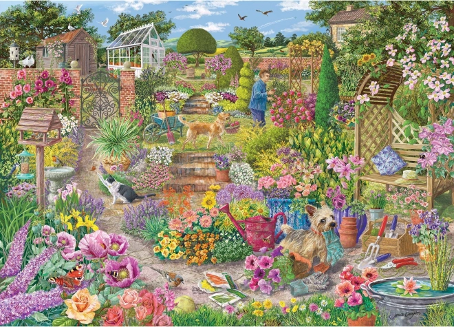 Puzzle Rozkwitający ogród 1000 elementów od Gibsons