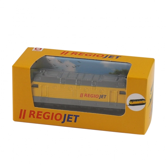 Metalowa lokomotywa RegioJet 9 cm